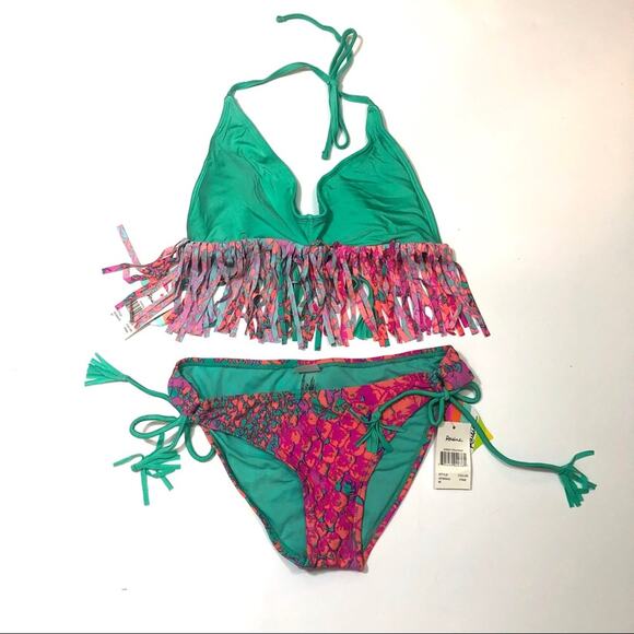 Raisins Fringe sweet pea 2 piece swimsuit Medium - Picture 1 of 8